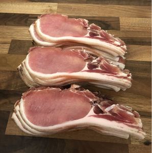 Dry Cured Back Bacon (.352g) approx 7 rashers(mix and match)