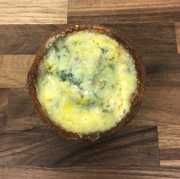 Homemade Stilton pork pie